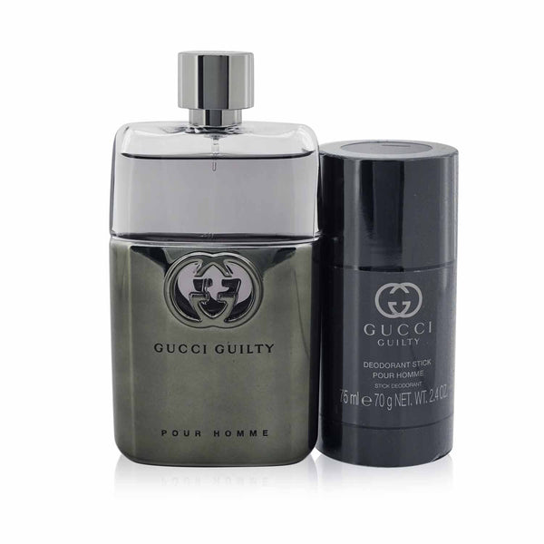 Gucci Guilty Pour Homme Coffret: Eau De Parfum Spray 90ml/3oz + Travel Spray 15ml/0.5oz  2pcs