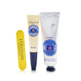 L'Occitane My Manicure Set: Shea Butter Hand Cream 30ml + Shea Butter Nail & Cuticle Nourishing Oil 7.5ml + Nail File 3pcs
