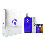 IS Clinical Pure Calm Collection: Cleansing Complex 180ml + Pro-Heal Serum Advance+ 15ml + Hydra-Cool Serum 15ml + Eclipse SPF 50 Sunscreen Cream 100g 4pcs