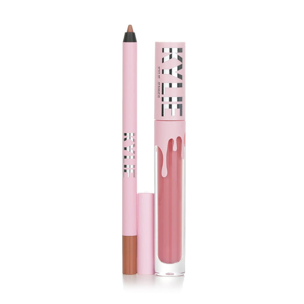 Kylie By Kylie Jenner Matte Lip Kit: Matte Liquid Lipstick 3ml + Lip Liner 1.1g - # 808 Kylie Matte  2pcs