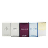 Calvin Klein Deluxe Travel Collection: CK One EDT 10ml+CK One Gold EDT 10ml+Eternity EDP 5ml+Eternity Air EDP 5ml+Euphoria EDP 4ml 5pcs