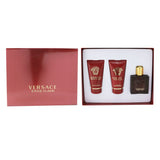 Versace Eros Flame Coffret: Eau De Parfum Spray 50ml/1.7oz +Perfumed Shower Gel 50ml/1.7oz + After Shave Balm 50ml/1.7oz 3pcs
