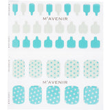 Mavenir Nail Sticker (Patterned) - # Mint Cream Dot Pedi 36pcs