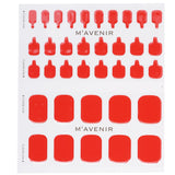 Mavenir Nail Sticker - # Red Sangria Pedi 36pcs