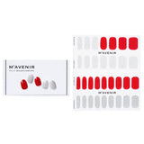 Mavenir Nail Sticker (Red) - # Burgundy Day Nail 32pcs