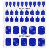 Mavenir Nail Sticker (Blue) - # Romantic Snow Night Pedi 36pcs
