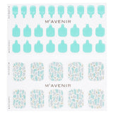 Mavenir Nail Sticker (Blue) - # Shell With Jade Pedi 36pcs