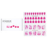 Mavenir Nail Sticker (Pink) - # Fiesta Shampagne Pedi 36pcs