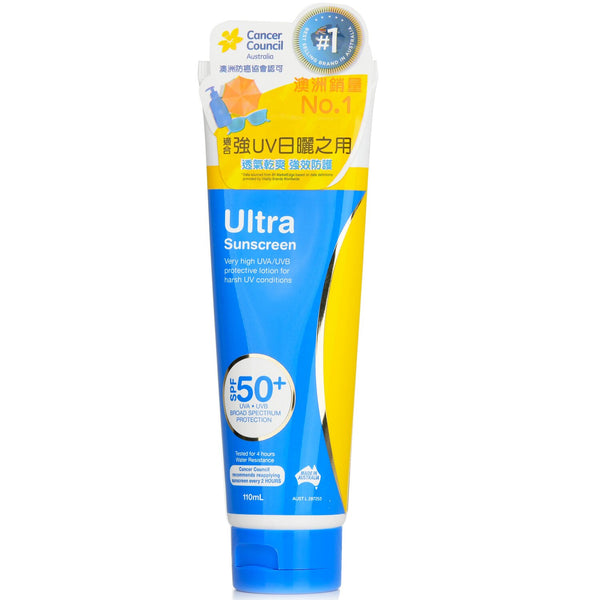 Cancer Council CCA Ultra Sunscreen SPF 50  110ml