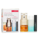 Clarins Clarins Double Serum Eye Set: Double Serum Eye 20ml + Instant Eye Make-up Remover 30ml + Supra Lift & Curl Mascara 3ml 3pcs