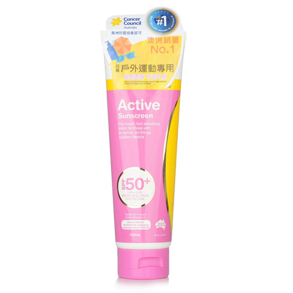 Cancer Council CCA Active Sunscreen SPF 50+  110ml