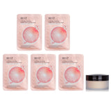 Natural Beauty Natural Beauty BIO UP a-GG Skin Activating Golden Mask 5x25m + Laura Mercier Loose Setting Powder - Translucent 29g 2pcs