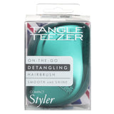 Tangle Teezer Compact Styler On-The-Go Detangling Hair Brush - # Emerald Green 1pc