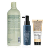 Pelo Baum Pelo Baum Hair Revitalizing Solution 60ml + Aveda Volumizing Shampoo 1000ml + L'Oreal Resurfacing Conditioner 200ml 3pcs