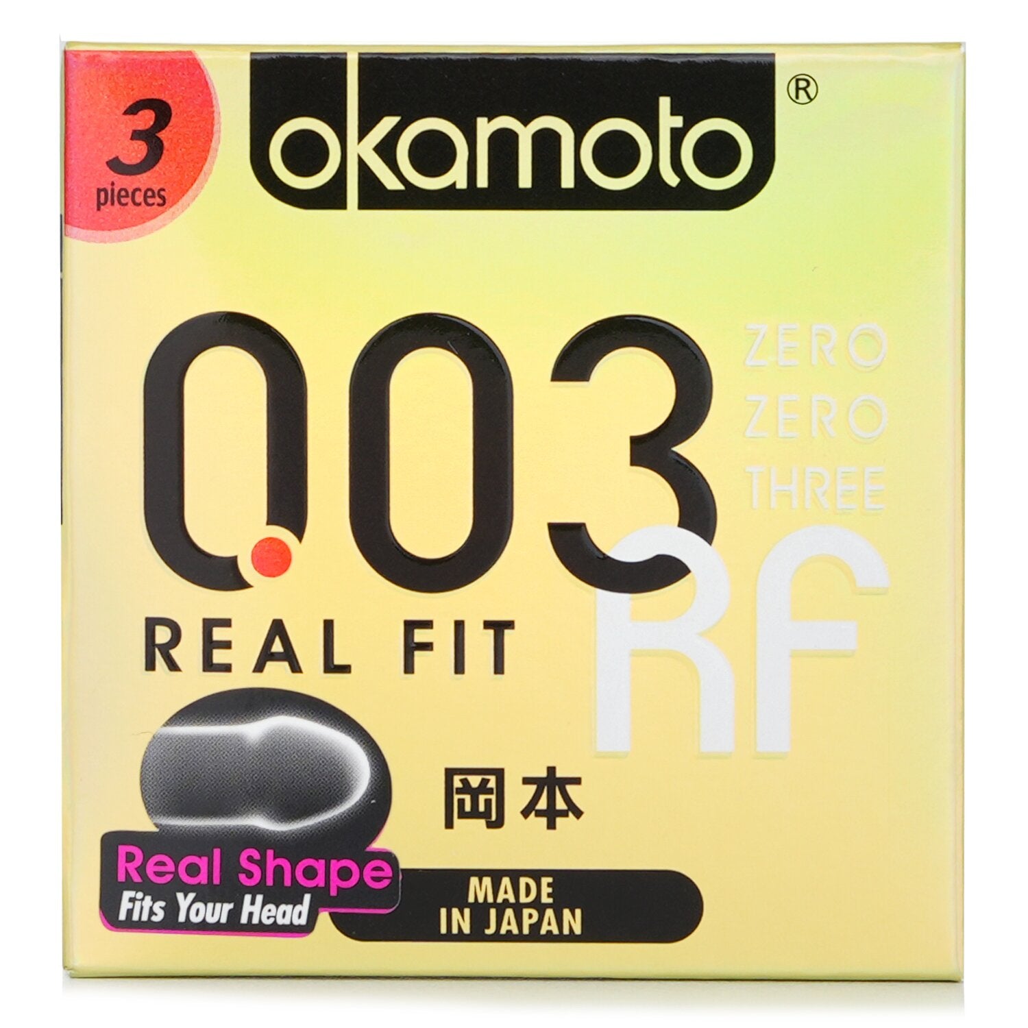 Okamoto 0.03 Real Fit Condom 3pcs 3pcs/box – Fresh Beauty Co. USA