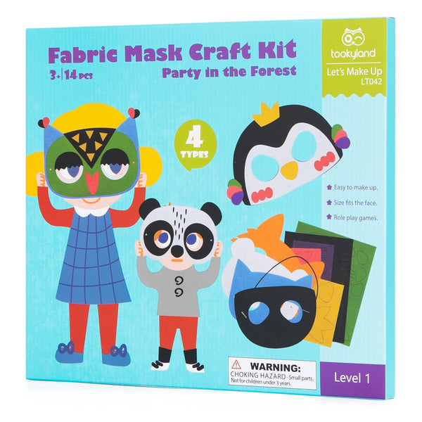 Tookyland Fabric Mask Craft Kit - Party in the Forest  24x2x21cm