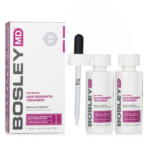 Bosley For Women Hair Regrowth Treatment  2x60ml/2oz