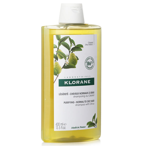 Klorane Shampoo With Citrus (Purifying Normal To Oily Hair)  400ml/13.5oz