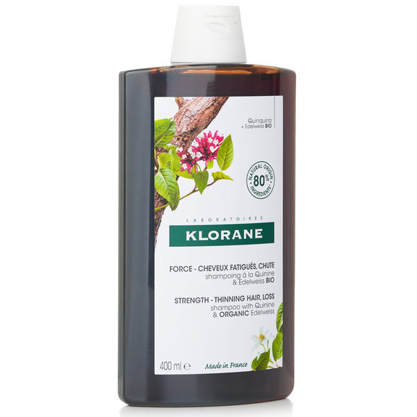 Klorane Shampoo With Quinine & Organic Edelweiss (Strength Thinning Hair)  400ml