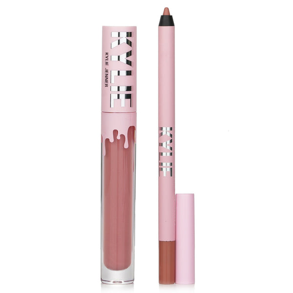 Kylie By Kylie Jenner Velvet Lip Kit: Liquid Lipstick 3ml + Lip Liner 1.1g - # 700 Bare  2pcs