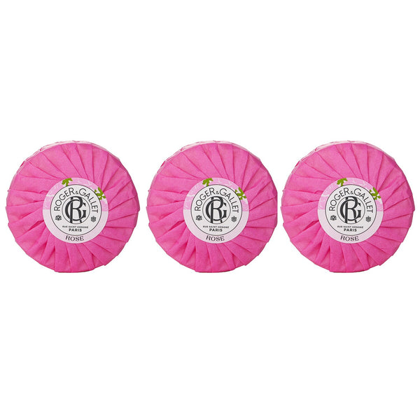 Roger & Gallet Rose Wellbeing Soap Coffret  3x100g