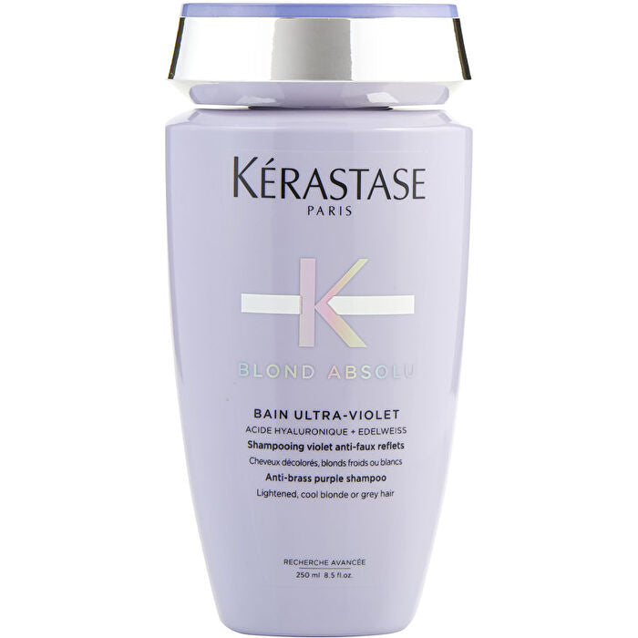 Kerastase Absolu Bain Ultra-Violet Anti-Brass Purple Shampoo (Lightened, Cool Blonde or Grey Hair) Fresh Beauty Co. USA
