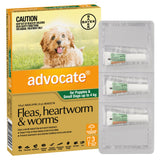 Advocate Dog 0-4 kg Small 3s
