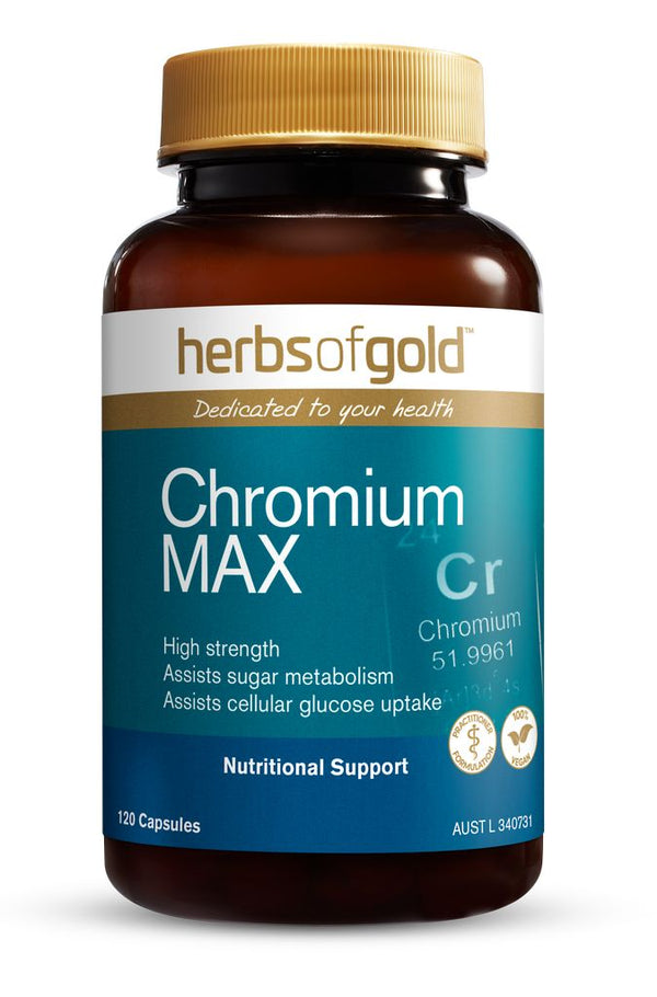 Herbs of Gold Chromium Max 120 Vege Capsules