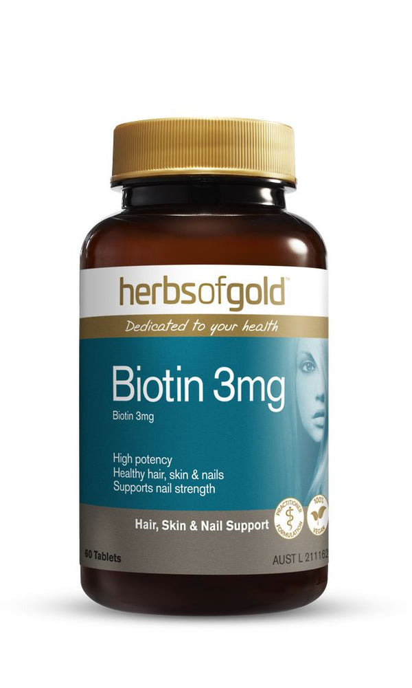 Herbs of Gold Biotin 3mg 60 Tablets