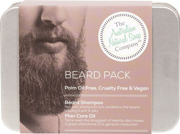 The Australian Natural Soap Co Beard Pack X2