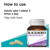 Blackmores Ginkgo Forte 2000mg 80 Tablets