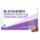 Blackmores Ginkgo 6000mg Tebonin 30 Tablets