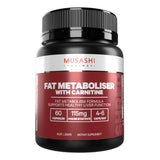 Musashi Fat Metaboliser With Carnitine 60 Capsules