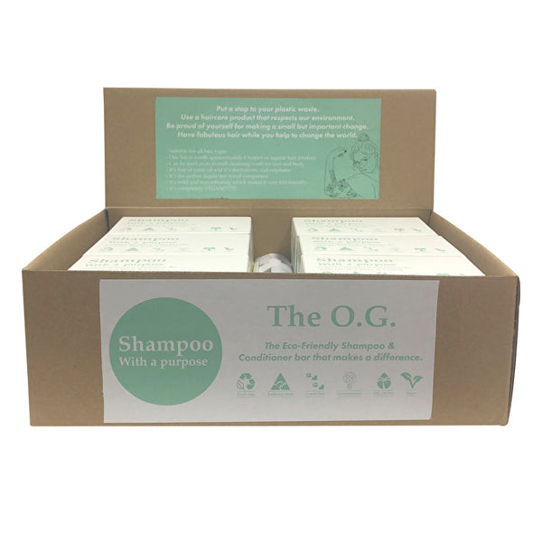 Clover Fields Shampoo with a Purpose by Clover Fields (Shampoo & Conditioner Bar) The O .G. 135g x 12 Display