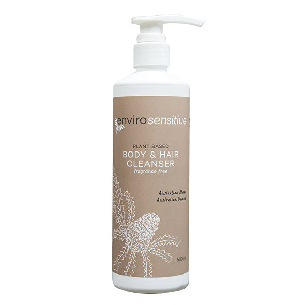 Envirocare EnviroSensitive Plant Based Body & Hair Cleanser Fragrance Free 500ml