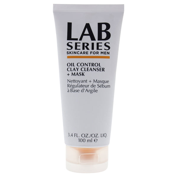 Lab Series Oil Control Clay Cleanser Plus Mask by Lab Series for Men - 3.4 oz Mask