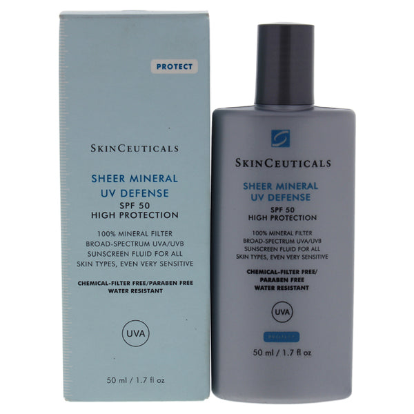 Skin Ceuticals Sheer Mineral UV Defense SPF 50 by SkinCeuticals for Women - 1.7 oz Sunscreen