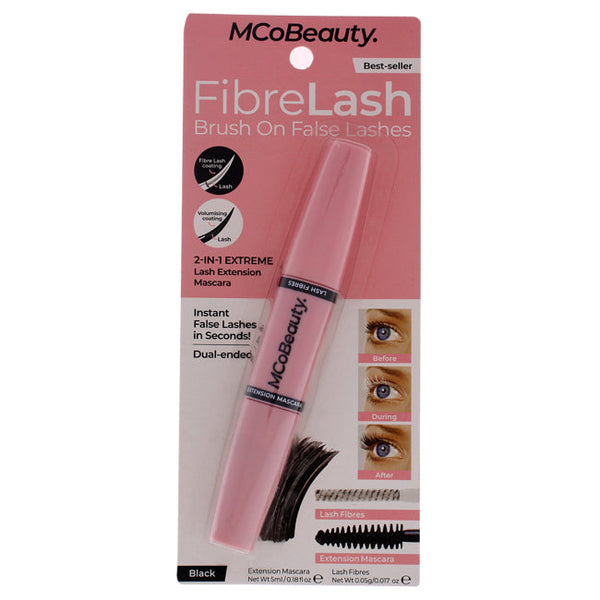 MCoBeauty FibreLash Brush On False Lashes - Black by MCoBeauty for Women - 0.017 oz Mascara