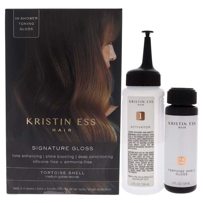 Kristin Ess Signature Hair Gloss Tortoise Shell Medium Golden