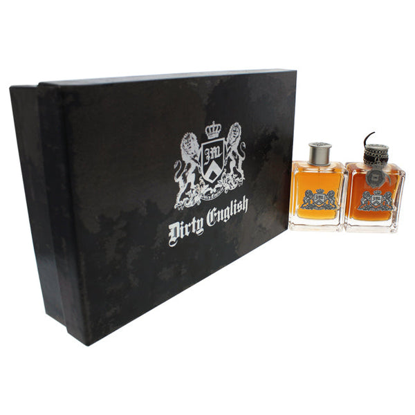Juicy Couture Dirty English by Juicy Couture for Men - 2 Pc Gift Set 3.4oz EDT Spray, 3.4oz After Shave