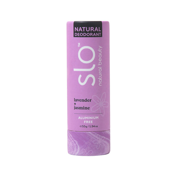 Slo Natural Beauty Natural Deodorant Stick Lavender + Jasmine 55g