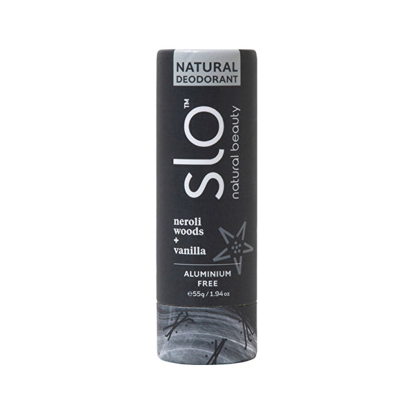 Slo Natural Beauty Natural Deodorant Stick Neroli Woods + Vanilla 55g