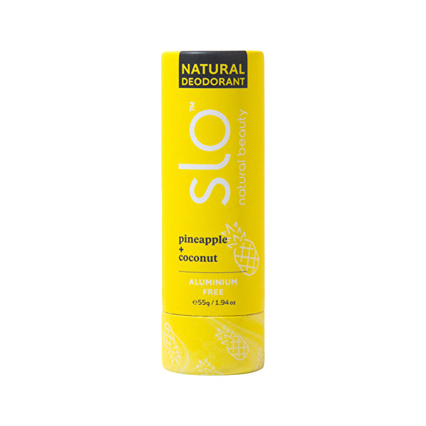 Slo Natural Beauty Natural Deodorant Stick Pineapple + Coconut 55g