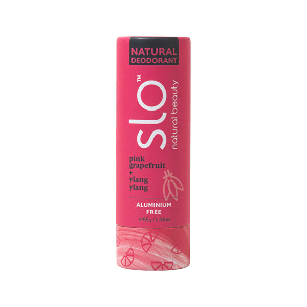 Slo Natural Beauty Natural Deodorant Stick Pink Grapefruit + Ylang Ylang 55g