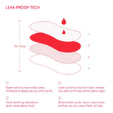 Scarlet Period-Proof Everday Brief Moderate to Heavy Black XXL