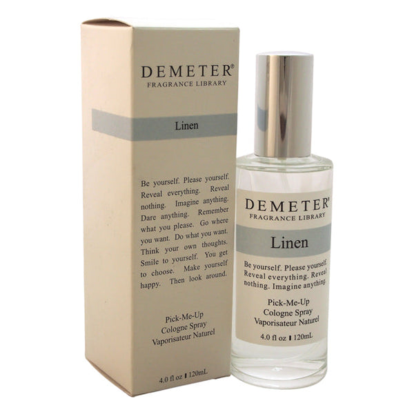 Demeter Linen by Demeter for Unisex - 4 oz Cologne Spray