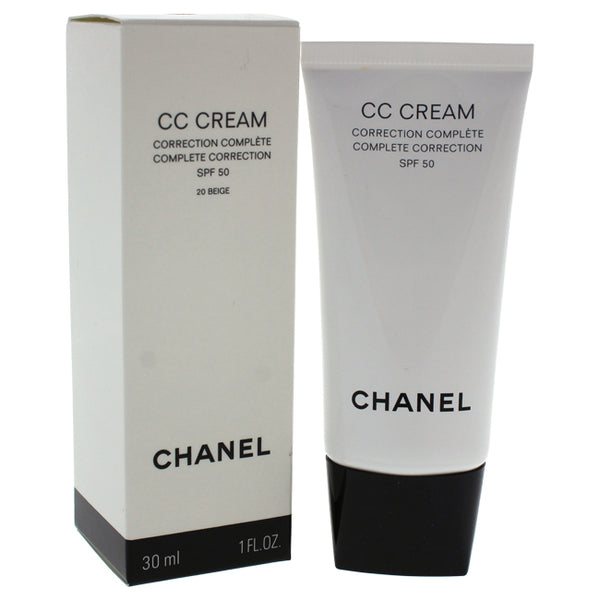Chanel CC Cream Complete Correction SPF 50 - 20 Beige by Chanel for Women - 1 oz Makeup