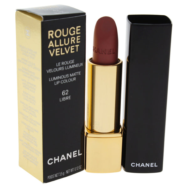 Chanel Rouge Allure Velvet Luminous Matte Lip Colour - 62 Libre by Chanel for Women - 0.12 oz Lipstick