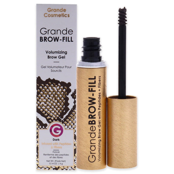 Grande Cosmetics Grande Browfill Tinted Brow Gel - Dark by Grande Cosmetics for Women - 0.14 oz Eyebrow Gel