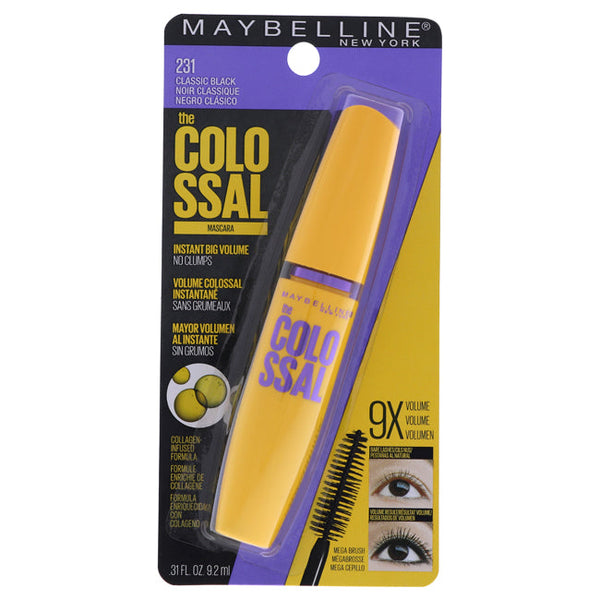 Maybelline The Colossal Volum Express Mascara - 231 Classic Black by Maybelline for Women - 0.31 oz Mascara
